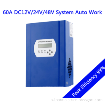 12V 24V 48V 60A MPPT Solar Charge Controller With Remote Monitoring